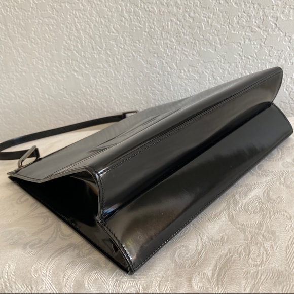 Gucci black leather G logo tote - Picture 7 of 15